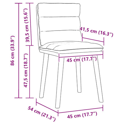 Dining Chairs 2 pcs Dark Gray Fabric