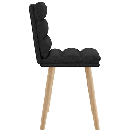 Dining Chairs 2 pcs Black Fabric