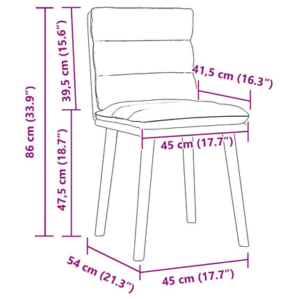 Dining Chairs 2 pcs Black Fabric