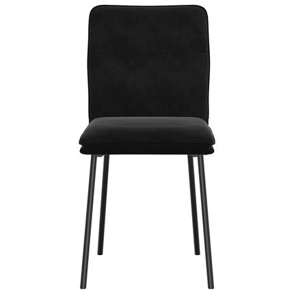 Dining Chairs 2 pcs Black Velvet