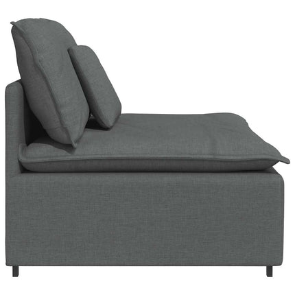 Modular Sofa Centre Module with Cushions Dark Gray 39.4