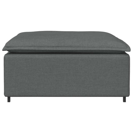 Modular Sofa Footstool Module Dark Grey 39.4" x 39.4" x 18.9