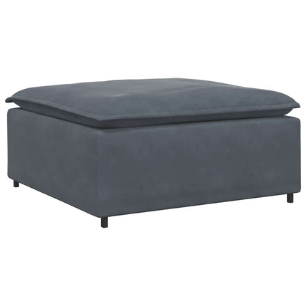 Modular Sofa Footstool Module Dark Gray 39.4"x39.4"x18.9