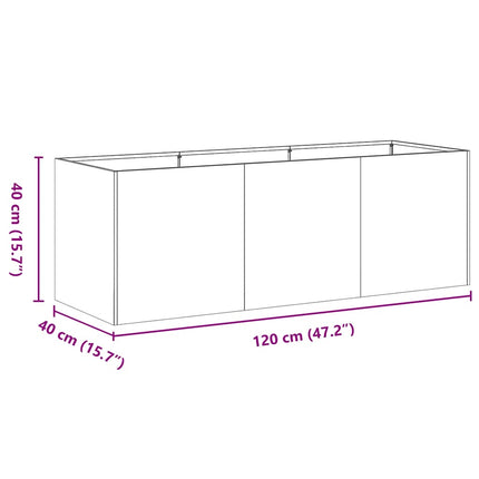 Planter Black Cold-rolled Steel Large Outdoor Planter Planters