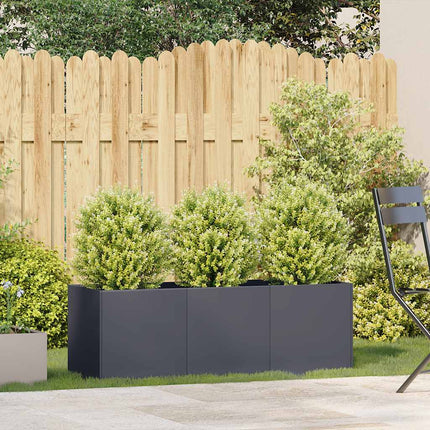Planter Anthracite 47.2x15.7x15.7" Cold-rolled Steel