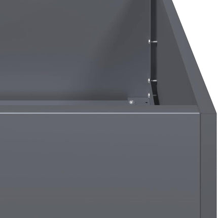 Planter Anthracite 47.2x15.7x15.7" Cold-rolled Steel