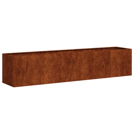 Planter Rusty 78.7"x15.7"x15.7" Weathering Steel