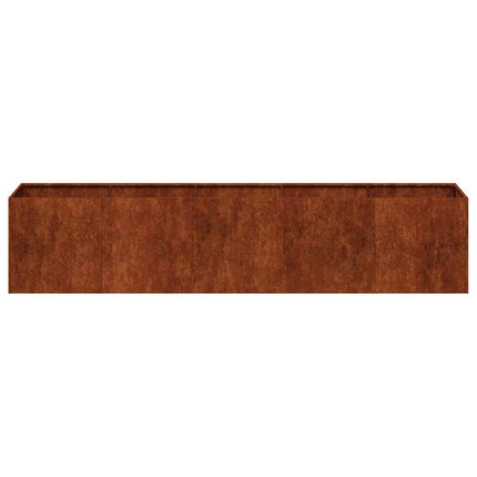 Planter Rusty 78.7"x15.7"x15.7" Weathering Steel