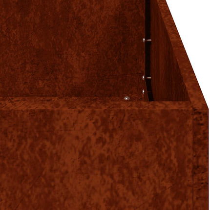 Planter Rusty 78.7"x15.7"x15.7" Weathering Steel