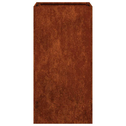 Planter Rusty 15.7"x15.7"x31.5" Weathering Steel