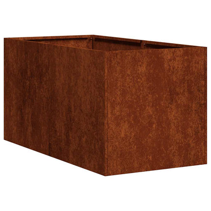Planter Rusty 15.7"x31.5"x15.7" Weathering Steel