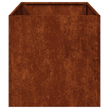 Planter Rusty 15.7"x31.5"x15.7" Weathering Steel