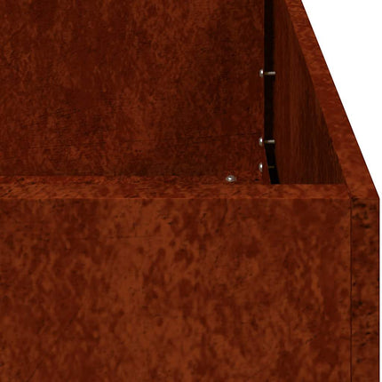 Planter Rusty 15.7"x31.5"x15.7" Weathering Steel