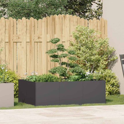 Planter Black Cold-rolled steel Large Planter Rectangular