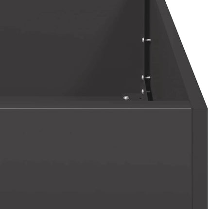 Planter Black Cold-rolled steel Large Planter Rectangular