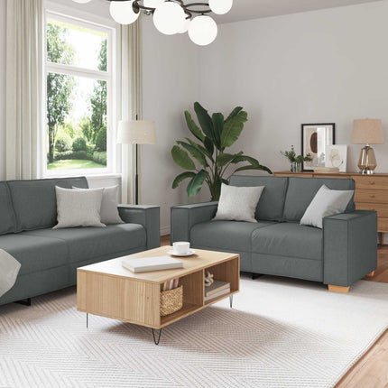 Sofa 3 pcs Dark Grey 86.61 x 31.50 x 33.07 in