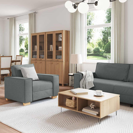 Sofa 3 pcs Dark Grey 86.61 x 31.50 x 33.07 in