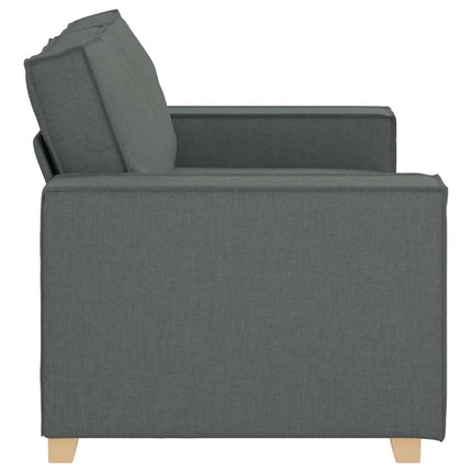 2-Seater Sofa Dark Grey 63.0"x30.7"x33.1" Fabric