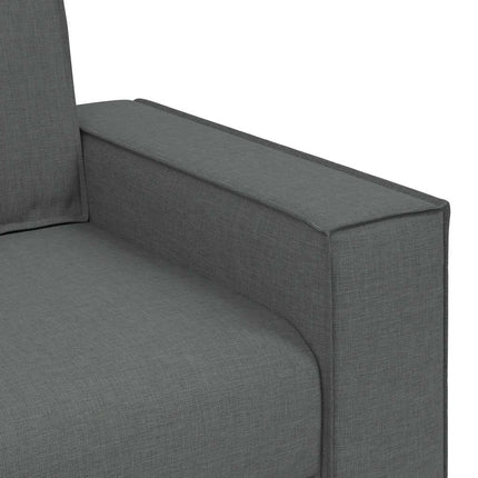 2-Seater Sofa Dark Grey 63.0"x30.7"x33.1" Fabric