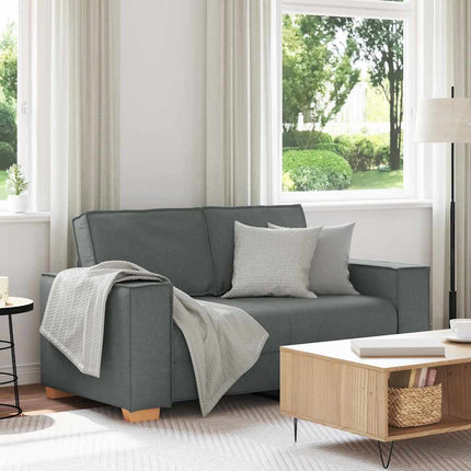 2-Seater Sofa Dark Grey 63.0"x30.7"x33.1" Fabric