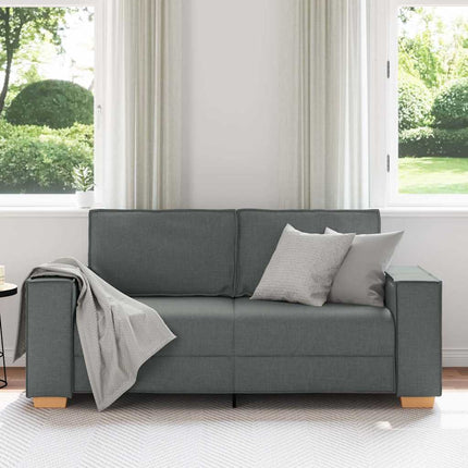 2-Seater Sofa Dark Grey 70.9"x30.7"x33.1" Fabric