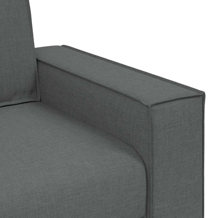 3-Seater Sofa Dark Grey 86.6"x30.7"x33.1" Fabric