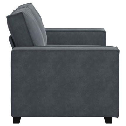 2-Seater Sofa Dark Gray 63.0"x30.7"x33.1" Velvet