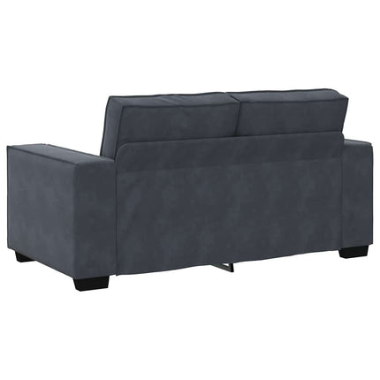 2-Seater Sofa Dark Gray 63.0"x30.7"x33.1" Velvet