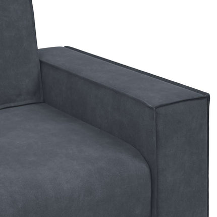 2-Seater Sofa Dark Gray 63.0"x30.7"x33.1" Velvet