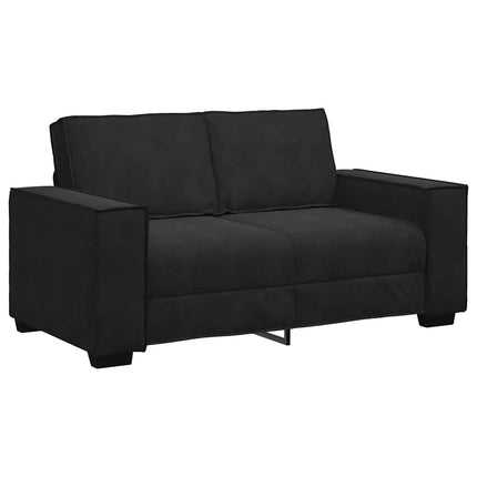 2-Seater Sofa Black 63.0"x30.7"x33.1" Velvet