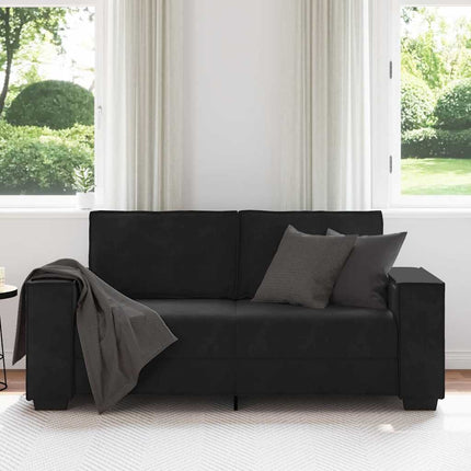 2-Seater Sofa Black 70.9"x30.7"x33.1" Velvet