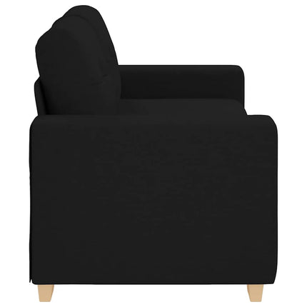 Loveseat Sofa Black 70.9"x30.3"x32.3" Fabric