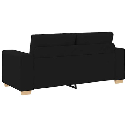 Loveseat Sofa Black 70.9"x30.3"x32.3" Fabric