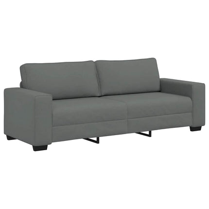 3-Seater Sofa Dark Gray 86.6"x30.3"x32.3" Fabric