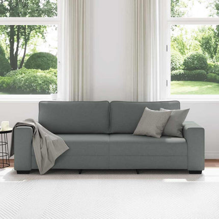 3-Seater Sofa Dark Gray 86.6"x30.3"x32.3" Fabric