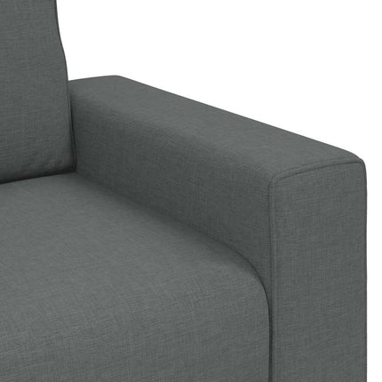 3-Seater Sofa Dark Gray 86.6"x30.3"x32.3" Fabric