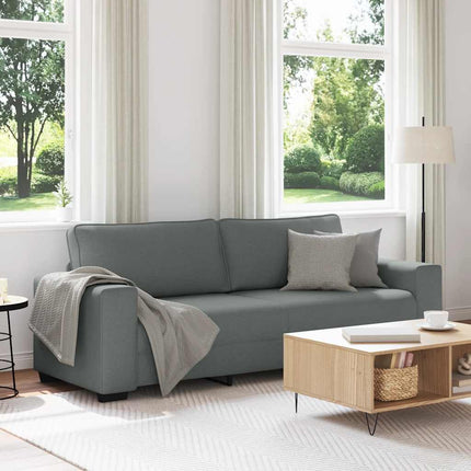 3-Seater Sofa Dark Gray 86.6"x30.3"x32.3" Fabric