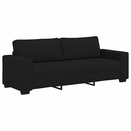 3-Seater Sofa Black 86.6"x30.3"x32.3" Fabric