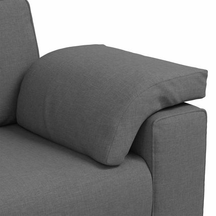 3-Seater Sofa Dark Grey 86.61 in Fabric