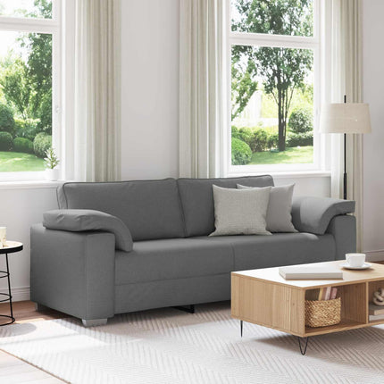 3-Seater Sofa Dark Grey 86.61 in Fabric