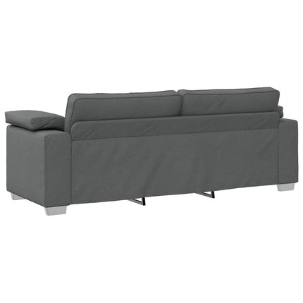 3-Seater Sofa Dark Grey 86.61 in Fabric