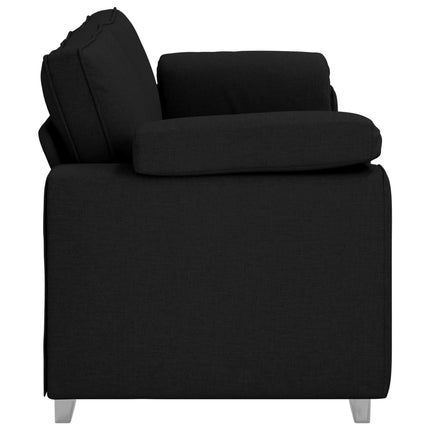 3-Seater Sofa Black 86.61 in Fabric