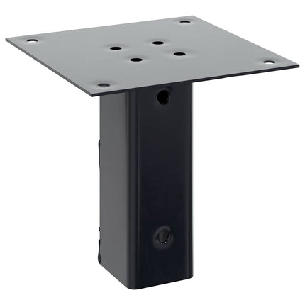 Post Bases Square 4 pcs Anthracite 1.81x1.81" Powder-coated Steel