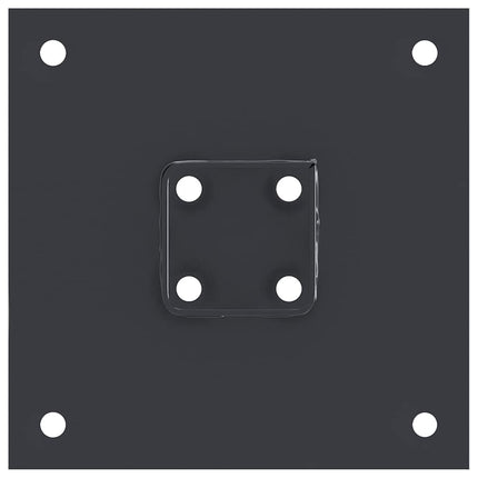 Post Bases Square 4 pcs Anthracite 1.81x1.81" Powder-coated Steel