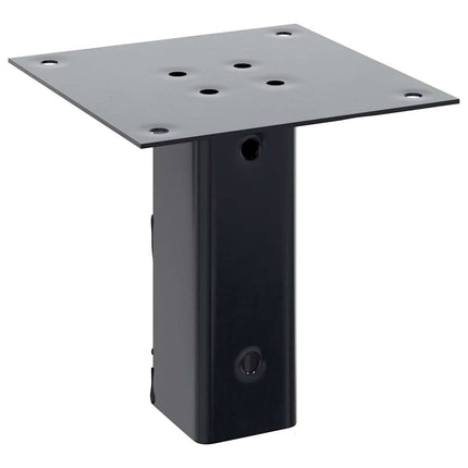 Post Bases Square 12 pcs Anthracite 1.81x1.81" Powder-coated Steel