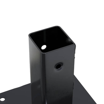 Post Bases Square 4 pcs Anthracite 2.01x2.01" Powder-coated Steel