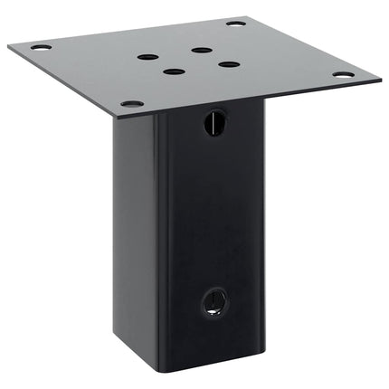 Post Bases Square 4 pcs Anthracite 2.40x2.40" Powder-coated Steel