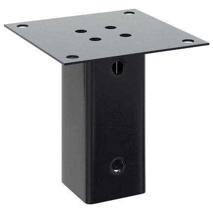 Post Bases Square 12 pcs Anthracite 2.40x2.40" Powder-coated Steel