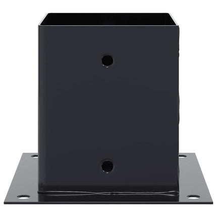 Post Bases Square 12 pcs Anthracite 3.98x3.98" Powder-coated Steel