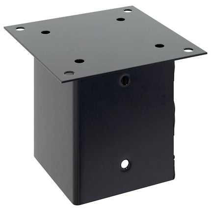 Post Bases Square 4 pcs Anthracite 4.76x4.76" Powder-coated Steel